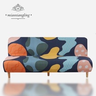 [Stretch Sofa Bed Cover] Spring/Summer Milk Silk Fabric S/L/XL Living Room Armless Folding Sofa