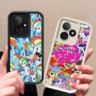 Z-7 Rainbow Horse Silicone Case for Realme C55 C51 C51S C63 C53 Narzo N63 Note 50 N53 N55