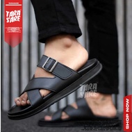 DOUMA - Men's Black Slide Sandals