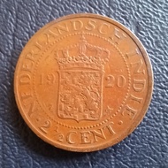 Uang kuno koin 2,5  Cent Nederlandsch Indie tahun 1920