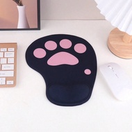 1-Piece Cat Paw Mouse Pad Wrist Rest - 3D Mouse Wrist Pad 9*7.6 Inch/22.86*19.3 Cm With Gel Filled S