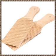 [homegarden1] Wooden Gnocchi Board 2 Pcs Butter Paddle Spaghetti Macaroni Pasta Making Tool Homemade
