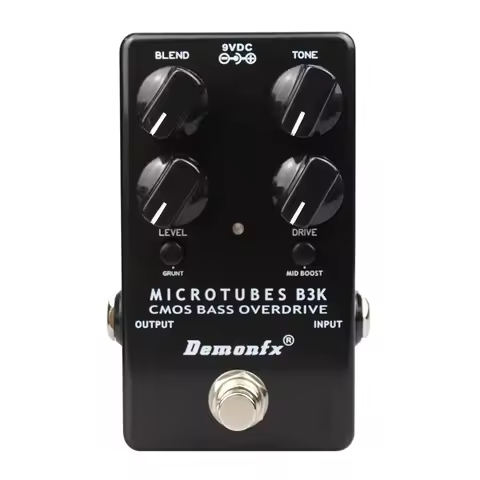 Demonfx-Micromotube B3K V2 Bass Effect Overdrive Pedal, New
