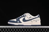 Nike SB Dunk Low LV系列 牛仔布藍勾 周年高端定制 低幫休閑板鞋 FC1688-221