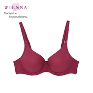 Wienna BEST SELLER DB27626 ชุดชั้นในเวียนนา Beauty 5 Cup มีโครง (Push Up) ไซซ์ AB30-36C 32-34 สีดำ เ