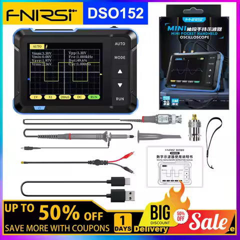 New Handheld Oscilloscope Kit 1000mAh Portable Mini Digital Oscilloscope 2.8inch Screen Professional