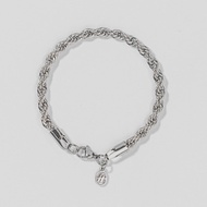2HYPE ROPE BRACELET SILVER 4MM