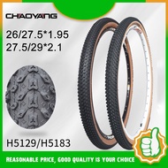 【COD】CHAOYANG H5129 Bicycle tires MTB Bike tyre 26/27.5*1.95 27.5/29*2.10 Not Fold TIRE Retro yellow