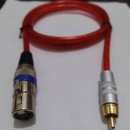 1 meter XLR female to RCA cable heavy duty