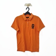 ORIGINAL Giordano ORANGE T-Shirt - Collared T-Shirt Top / POLO Men'sPOLOS Men's/ Men's/ Orange Men's