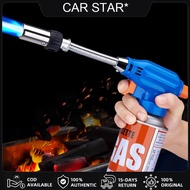 Butane Torch Head Flame Torch Gun Adjustable Flame with Adjustable Hose Welding Gas Burner for Kitch
