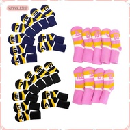 [szxmkj2lp] 9Pcs/set Golf Club Head Covers Wedge Iron Protective Iron Covers Knit Socks Golf Equipme