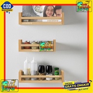 KAYU Spice Rack Kitchen Spice Rack Spice Container Wooden Spice Container Rack