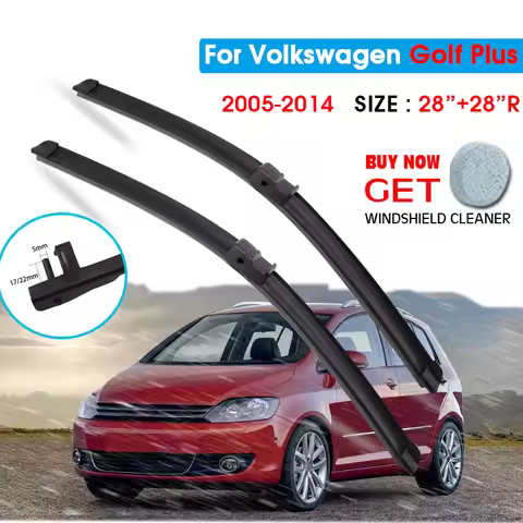 Car Wiper Blade For Volkswagen Golf Plus 28"+28"R 2005-2014 Windscreen Windshield Wipers Blade Windo
