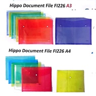 Hippo . Transparent Button File . A4 / A3 . { READY STOCK } A