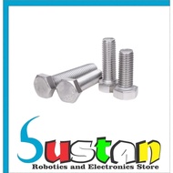 BOLT Bolt SS304 HEXAGONAL M6X25 HEAD HEX HIGH 25MM 25 MM STAINLESS STEEL