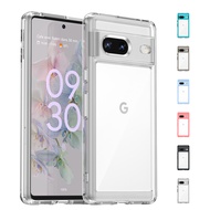 For Google Pixel 8 Case Cover Google Pixel 7 Capa Shockproof Bumper Clear Transparent Multicolour Fu