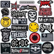 Emblem Patch Sewing Embroidery Motif Popular Music Band Logo Iron Patch Embroidery Sewing Accessorie