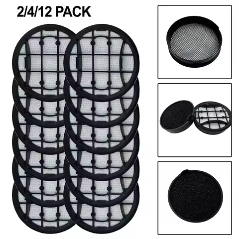 2/4/12pcs Foam Filter Inlet Filter With Frame For-Philips Cordless VC-7000&8000 XC7053 XC7055 Washab