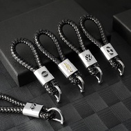 Gantungan Kunci Kereta Api Logam DZELeather Key Fob Mercedes Benz Honda Toyota BMW Logo Kereta Api G