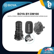 BOYA BY-DM100 Digital Stereo Cardioid Condenser Microphone Superb Sound for Android USB Type-C Devic