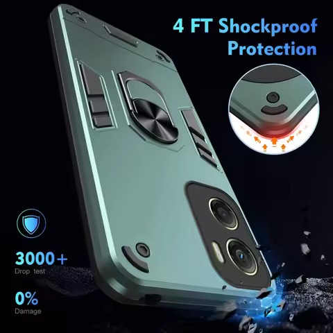 For Motorola Moto G06 4G Case Magnetic Ring Holder Shockproof Armor Cases For Moto G06 G 06 MotoG06 