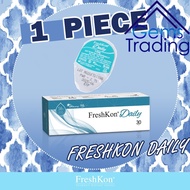 (1 PIECE) Freshkon Daily Disposable Clear Lens 1 Day Use Contact Lenses