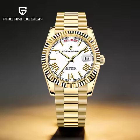 2026 Pagani design men's watch DD40 gold white luxury NH36A automatic watch men's mechanical watch d