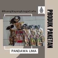 Pandawa Lima Genuine Leather Puppet 1 Set/Bundling Standard Puppet