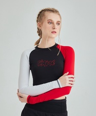 Top Limited เสื้อเอวลอยแขนยาว 3Tone เอวลอยกันแดด 99% เอวลอยวิ่ง