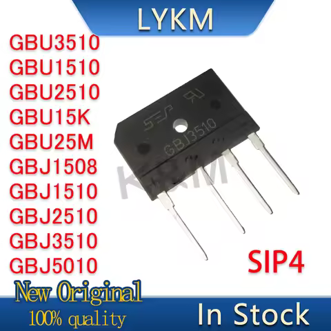 5/PCS New GBU3510 GBU1510 GBU2510 GBU15K GBU25M GBJ1508 GBJ1510 GBJ2510 GBJ3510 GBJ5010 Induction co
