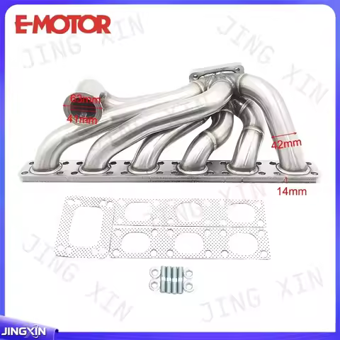 custom for BMW E30 E34 325i 328i M50 M52 M54 S50 S52 Turbo Manifold Adjustable Exhaust Gate 24V Engi
