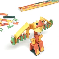 Jet Jonathan - Japanese 3D Paper Puzzle DIY Robot kit for Kids and Origami Kit for Adults