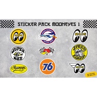 MOONEYES 1 ROADRUNNER SUPERBEE 76 MOTORCYCLE STICKER HELMET STICKER AESTHETIC STICKER