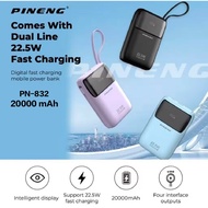 PINENG PN-832 20000mAh Powerbank 22.5W Fast Charging Powerbank