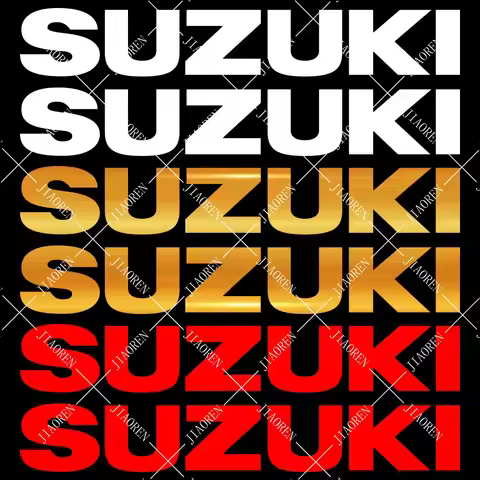 Vinyl Reflective Suzuki Motorcycle Stickers Logo Decals Tank Letter Emblem Gsxr 750 1000 650 Swift V