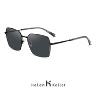Sunglasses-Helen Keller Cahaya Terpolarisasi Bentuk Empat Segi Cermin Memandu Myopia Lelaki8755