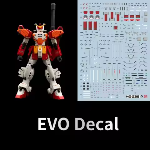 EVO Decal HG-236 for HG 1/144 XXXG-01H Heavyarms Mobile Suit Fluorescent Water Stickers for Model Ho
