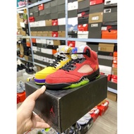 Air Jordan 5 retro SP "What The" high top red yellow mandarin duck AJ5 basketball shoes