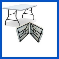 ✮ ◕ ♧ HYS 8FT Fold-In-Half Table  foldable table white same lifetime hight quaility