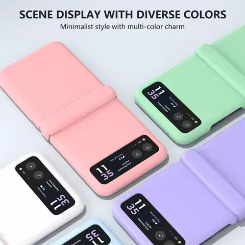 Candy Color Hinge Protective Case For MOTO Razr 50 Ultra Skin Feel Shockproof Flip Cover For MOTO Ra