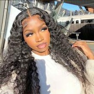 HAIR Wear Go 6x4 วิกผมลูกไม้ด้านหน้าแบบคลื่นความละเอียดสูง, ถอนขนและตัดแต่งล่วงหน้า, ผมมนุษย์ความหนา