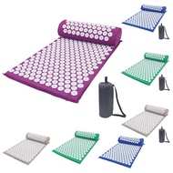 factory Yoga Spike Acupressure Mat Set Acupressure Massager Cushion Pain Relieve Yoga Mat with Pillo