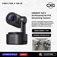 OBSBOT Tail 2 4K 60fps AI Tracking PTZ NDI Camera