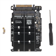 2 in 1 M.2 NVMe SATA U2PCB M.2 NVME SSD Key M Key B SSD to U.2 SFF-8639 Adapter PCIe M2 Converter De