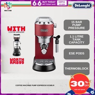 Delonghi EC 685.R Dedica Coffee Machine Espresso Maker - Matte Red EC685R