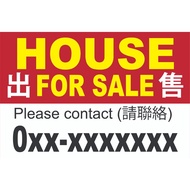 Banner Printing, Property Banner, House For Sale or Rent / Shop For Sale or Rent/ Room For Rent LAND