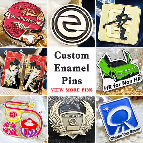 [Minimum 10pcs]Custom Enamel Pin Lapel Graduate Diy Brooch Coin Anime Emblem Make Badge Cufflink Bac