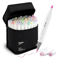 FOLIO ART : ปากกามาร์คเกอร์ Ohuhu เซตสี Pastel Sweetness 48 สี Ohuhu 48 Pastel Sweetness colors (Hon