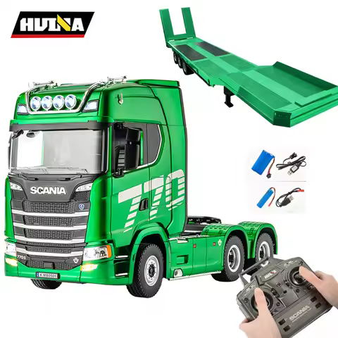 HUINA 1501 1502 green 1/18 19CH RC Truck 770S Scania Alloy Tractor 2.4G Remote Control Engineering T